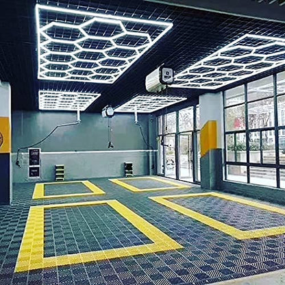 Illuminazione LED con 15 esagoni per garage YOULED