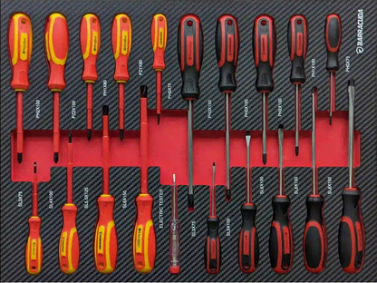 Carro de taller - BARRACUDA TOOLS - CUDA Max XXL - 8 cajones - 247 herramientas - Negro/Rojo