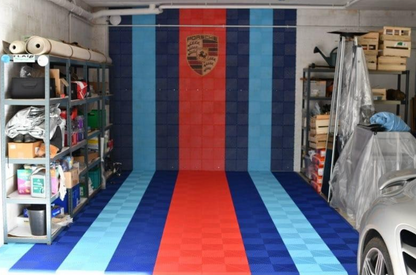 Pacchetto di 100 piastrelle per pavimento da garage (16 m² - Multicolore)